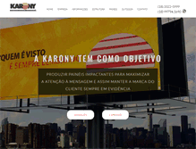 Tablet Screenshot of karony.com.br